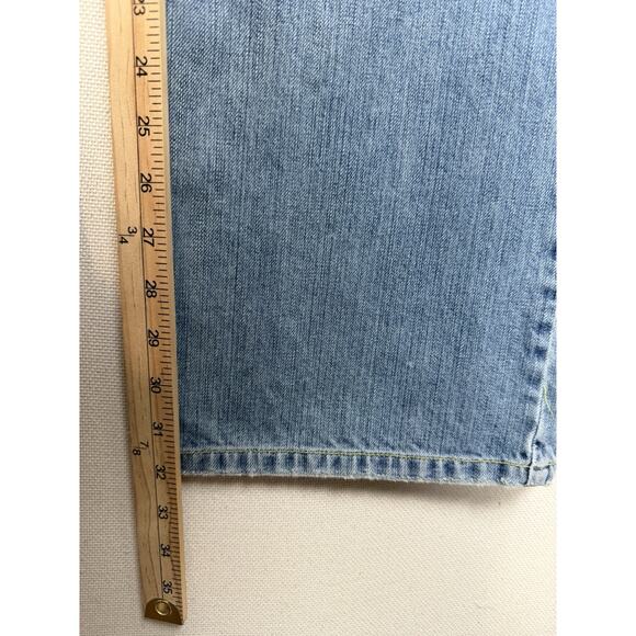 Y2K Guess Jeans Men Straight Leg Sz 36x32 Modele Distressed Button Fly Grunge - Picture 10 of 16